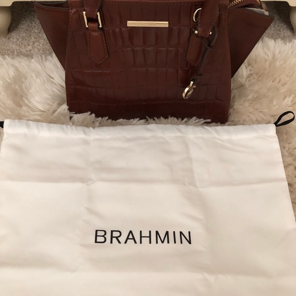 🆕❌SOLD❌LEATHER BRAHMIN PRISCILLA Satchel - Picture 5 of 8